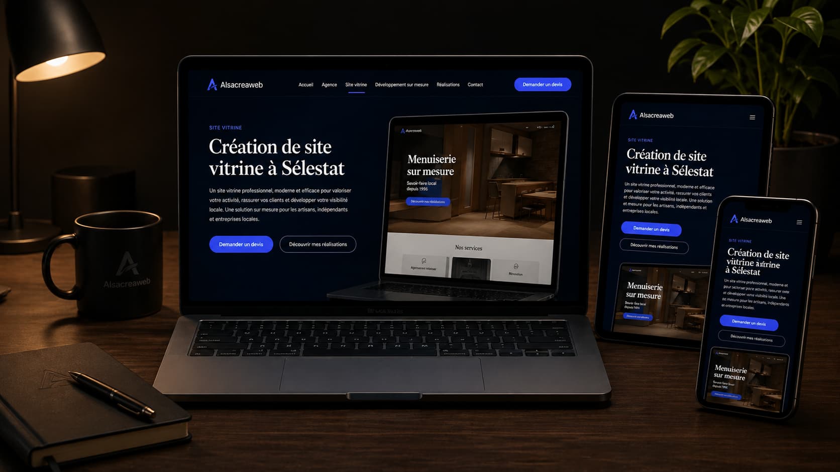 Création de site vitrine professionnel à Sélestat